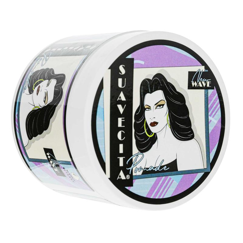 Suavecita Pomade - Water Soluble Hair Pomade for Women - Cruelty Free, Non-Greasy Formula with Healthy Shine, 4 Oz - Brush, Gel