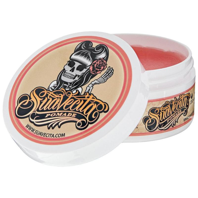 Suavecita Pomade - Water Soluble Hair Pomade for Women - Cruelty Free, Non-Greasy Formula with Healthy Shine, 4 Oz - Brush, Gel